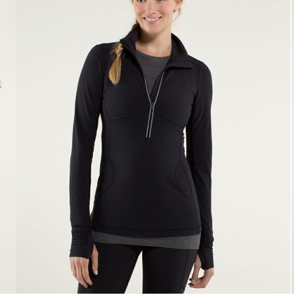 LULULEMON Star Runner Pullover Black Size 6 - Picture 3 of 12
